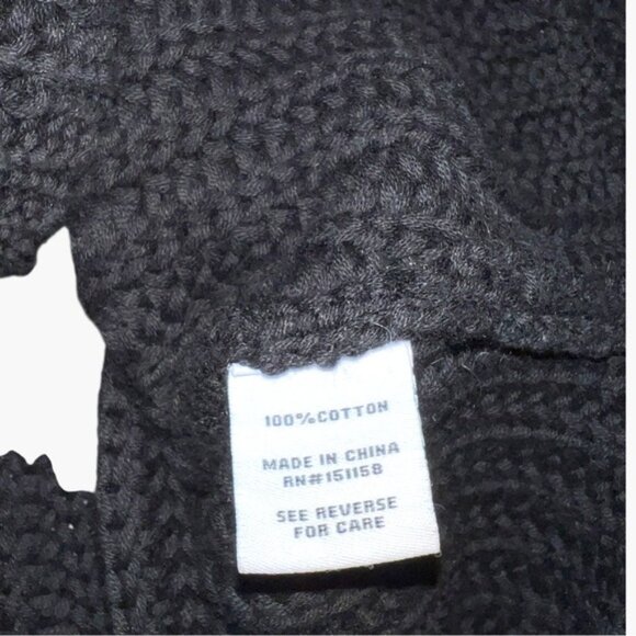 REVOLVE FAVORITE | 525 America Black chunky cable knit relaxed button cardigan M - Picture 5 of 5